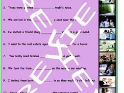 Infinitives of Purpose 3 Photo Worksheet Set