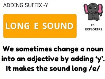 Phonics: Y Suffix