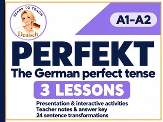 German Perfect Tense: 3 Lessons & Activities