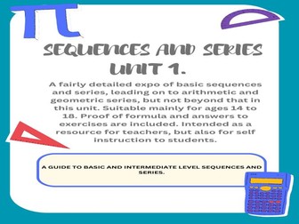SEQUENCES and SERIES UNIT 1