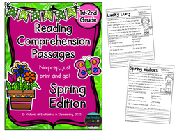 Reading Comprehension Passages- Spring Edition