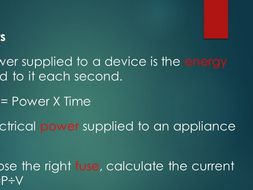 Electrical Power and choosing a fuse