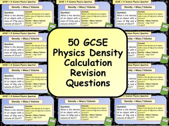 700 KS4 GCSE AQA Physics (Science) Equation Practice Questions by ...