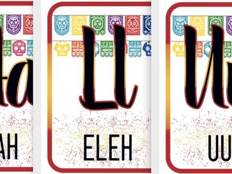 Spanish Alphabet - Display