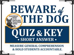 "Beware of the Dog" by Roald Dahl - Quiz & Key | Teaching Resources