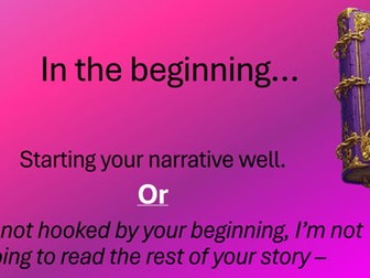 In the Beginning - or How to Hook your Readers