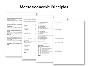 Macroeconomic Principles
