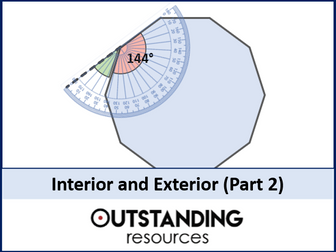 Interior and Exterior Angle Rules 2 (regular polygons)