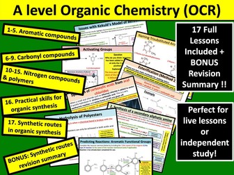 A Level Organic Chemistry (OCR)