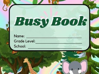 Jungle-Themed Activity Book for Primary Schoolers