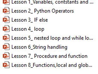 Complete Python Programming Unit – 8 Structured PPT Lessons: Variables, Operators, Selection, Iterat