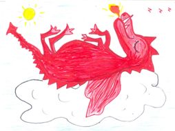 Dragons! Rhymes, Simple Writing/Colouring Sheets + 6 Crazy Pictures