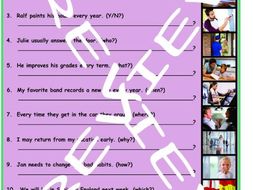 Future Simple Tense with Will 3 Photo Worksheet Set