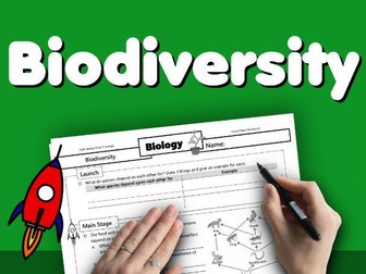 Biodiversity Home Learning Worksheet GCSE
