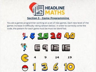 Games Awards Maths