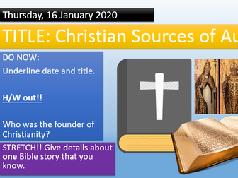 KS3 - What is the Bible? Christianity