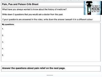 Pain, Pus and Poison Crib Sheet