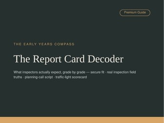 The Ofsted Report Card.