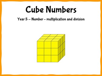 Cube Numbers - Year 5