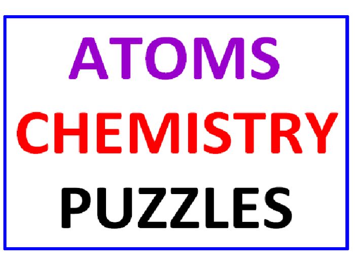 atoms and molecules word search answer key