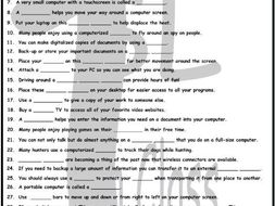 Computer Technology 1 Page BW Worksheet