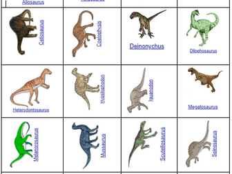 Dinosaur Timeline cut and stick