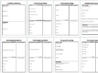 GCSE OCR Psychology - Revision booklet