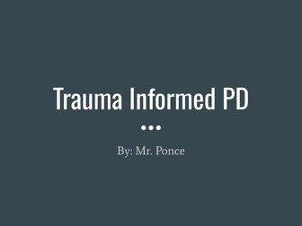 Trauma Informed Care Professional Development Bundle