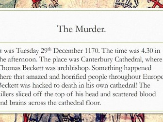 Who Killed Thomas Beckett?