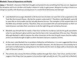 Macbeth - Theme of Appearance and Reality