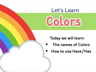 Colors for Kids | Zero-Prep ESL Lesson Slides