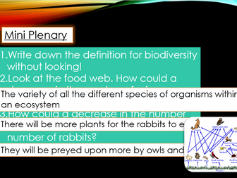 Biodiversity and Waste management lesson