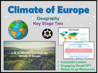 Climate of Europe Geography Lesson KS2