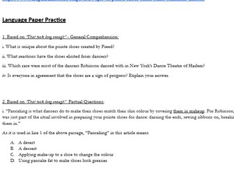 Non Fiction Comprehension