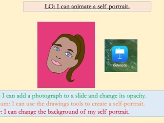 Computing - using Apple Keynote to animate a self-portrait