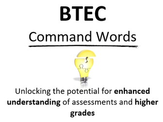 BTEC Command Words