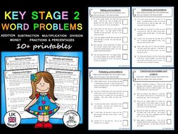 Key Stage 2 Maths Word Problems (UK version) - 10 ...