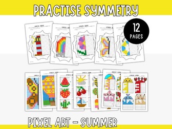 Symmetry Pixel Pictures - Summer