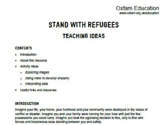 Stand with Refugees: Creative teaching ideas for 7-14 year olds