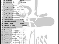 Preposition of Movement 1 Page BW Worksheet
