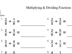 tes multiplying and dividing fractions gcse maths worksheet by tes multiplying and dividing fractions gcse maths worksheet