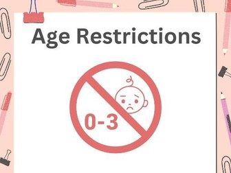 Age Restrictions Form Time Tutorial