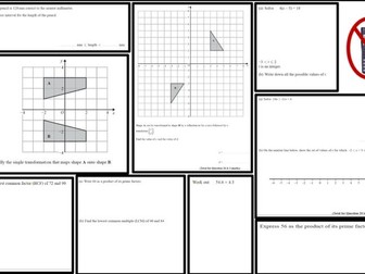Maths GCSE Revision Map Lesson