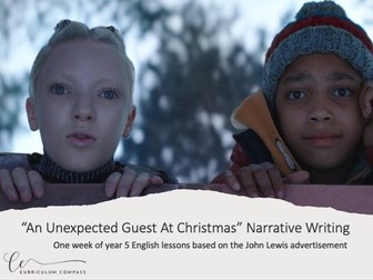 "An Unexpected Guest At Christmas" Colourful Semantics Narrative Writing (John Lewis Advert)