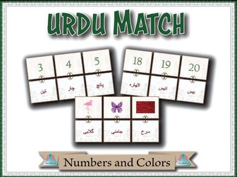 Urdu Match - Numbers and Colors