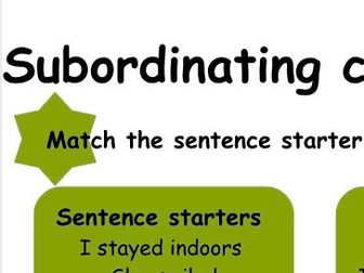 Subordinating Conjunctions