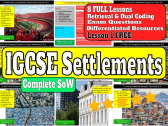 Settlements IGCSE Cambridge