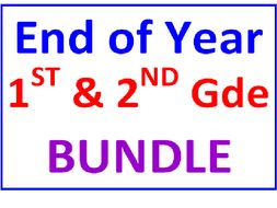 End of the Year First and Second Grade BUNDLE (17 Worksheets)