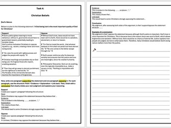 AQA GCSE RS A (8062) Year 10 & 11 Homework and Revision Bundle