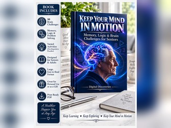 50 Memory, Logic & Brain Challenge Activities for Seniors & Adults | Cognitive Skills, Recall, Focus